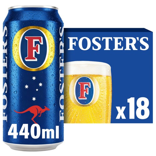 Foster's Lager Beer Can  18 x 440ml