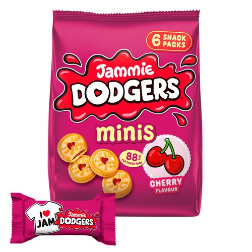 Jammie Dodgers Minis Cherry 6 x 20g