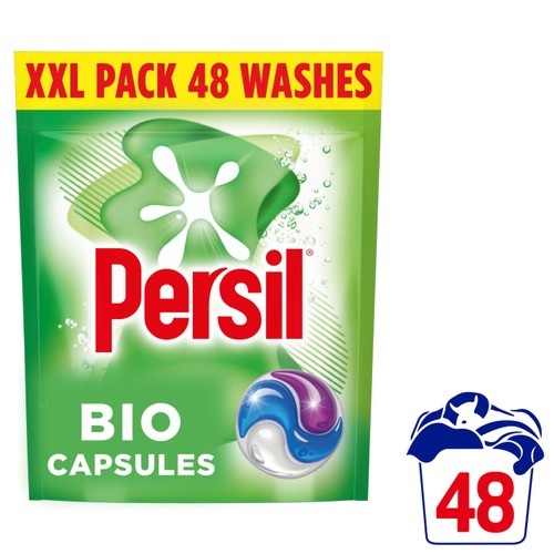 Persil Bio 4 in 1 Laundry Washing Detergent Capsules 48 Washes