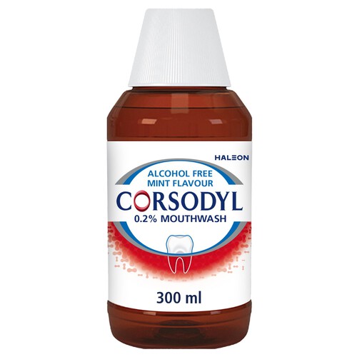 Corsodyl Medicated 0.2% Gum Care Alcohol Free Mouthwash Mint