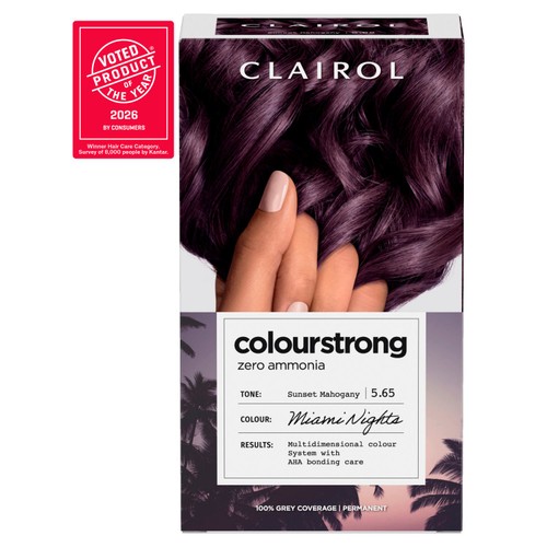 Clairol Colour Strong Permanent Hair Dye 5.65 Miami Nights