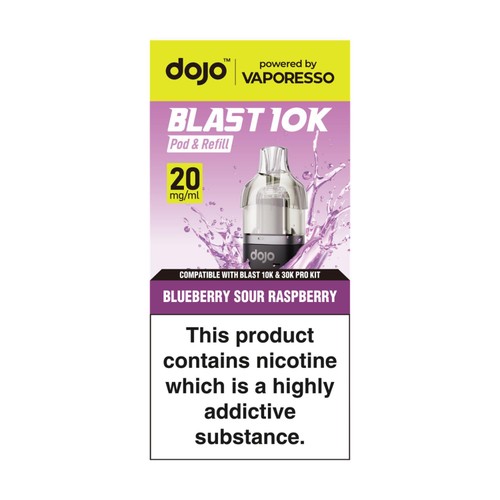 Dojo Blast 10K Pod Blueberry Sour Raspberry 20mg