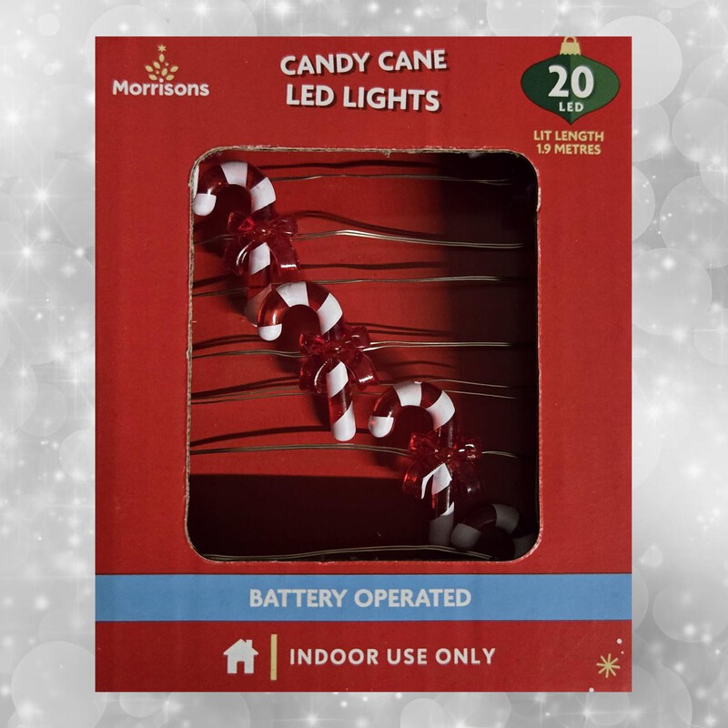 Morrisons Candy Cane Battery String Lights Morrisons Online Groceries