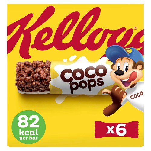 Kellogg's Coco Pops Chocolate Breakfast Cereal Bars 