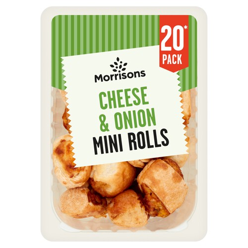 Morrisons 20 Mini Cheese & Onion Rolls 