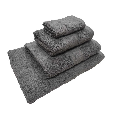 Nutmeg Slate Grey Super Soft Hand Towel