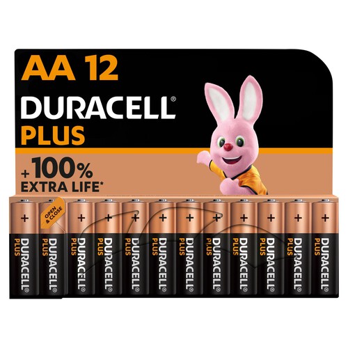 Duracell Plus AA Alkaline Batteries LR6 