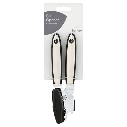 Morrisons Soft Grip Handled Stainless Steel Can Opener