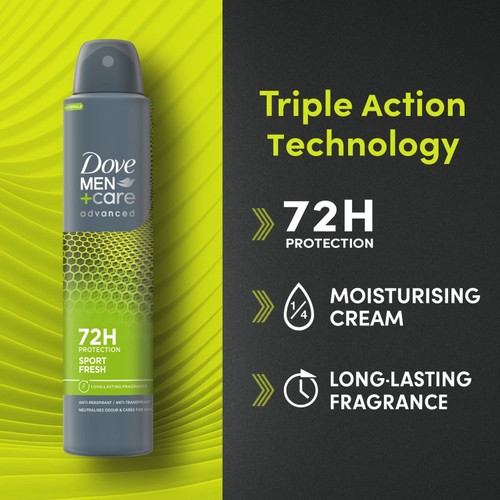 Dove Men + Care Advanced Antiperspirant Deodorant Sport Fresh 200ml