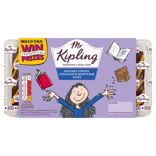 Mr Kipling Matilda's Curious Chocolate & Honeycomb Slices 8 Pack