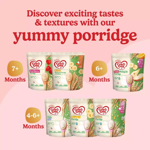Cow & Gate Creamy Porridge Baby Cereal 4-6+ Months