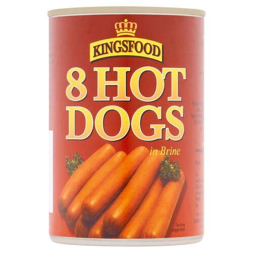 Kingsfood 8 Hot Dogs In Brine (400g)