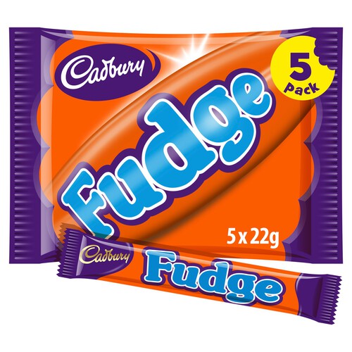 Cadbury Fudge Chocolate Bar 5 Pack Multipack 