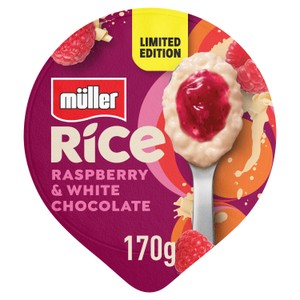 Müller Limited Edition Rice Raspberry & White Chocolate 170g