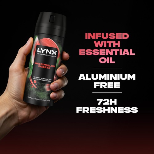 Lynx Fine Fragrance Collection Deodorant Bodyspray Watermelon Freeze 150ml