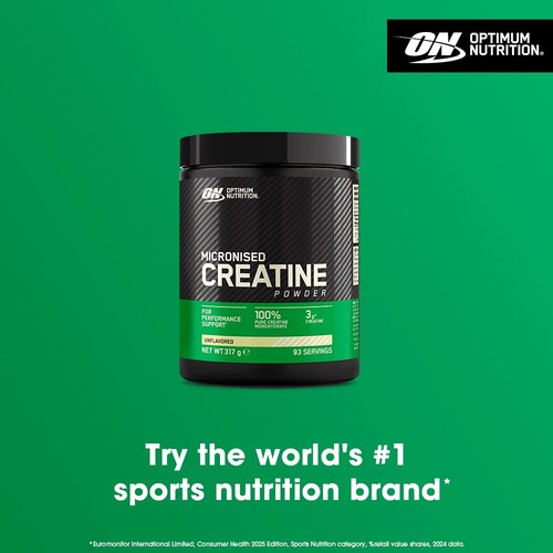 Optimum Nutrition Micronised Creatine Powder Unflavoured 317g