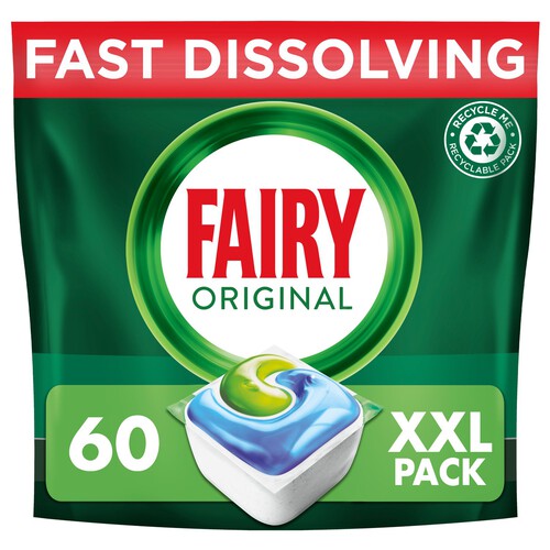 Fairy Original All In One Dishwasher Tablets (Dishwasher Cleaner)