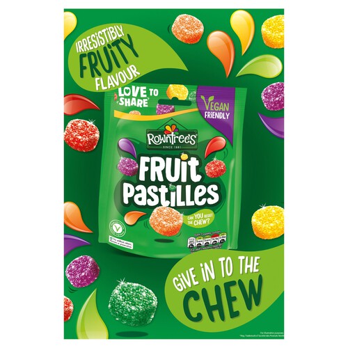 Rowntree's Fruit Pastilles Vegan Friendly Sweets Sharing Bag 