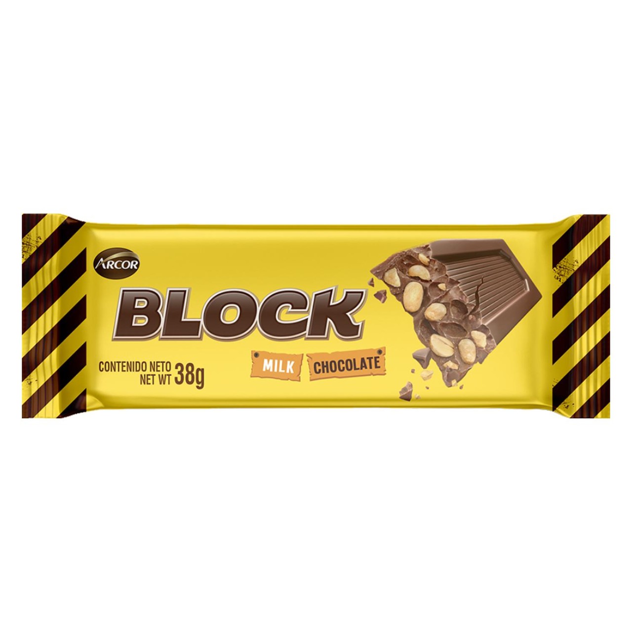 Arcor Block Milk Chocolate & Peanut