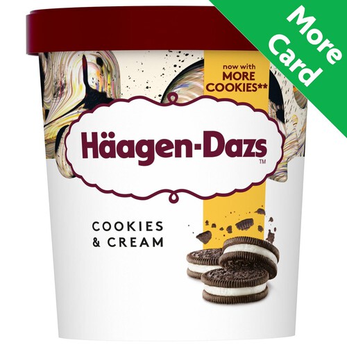 Haagen Dazs Cookies & Cream Ice Cream 