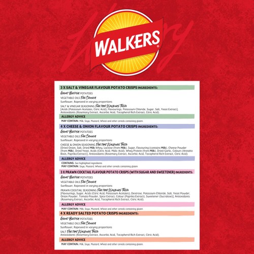 Walkers Classic Variety Multipack Crisps  14 x 25g
