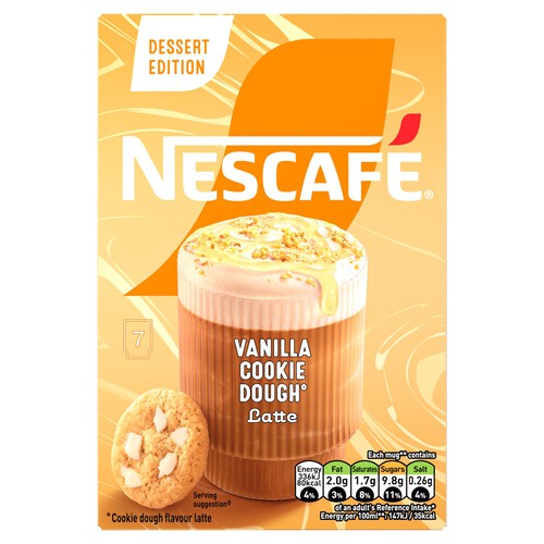 Nescafe Vanilla Cookie Dough Latte 7 Sachets