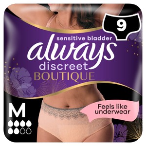 Always Discreet Boutique Incontinence Pants Plus Medium Peach 9 pack | Morrisons