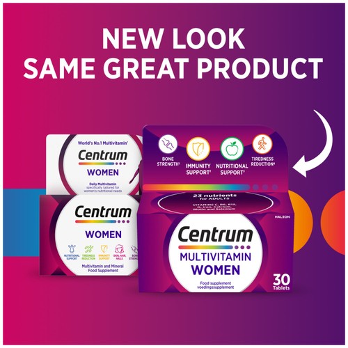 Centrum Women Multivitamins & Minerals Supplement Tablets