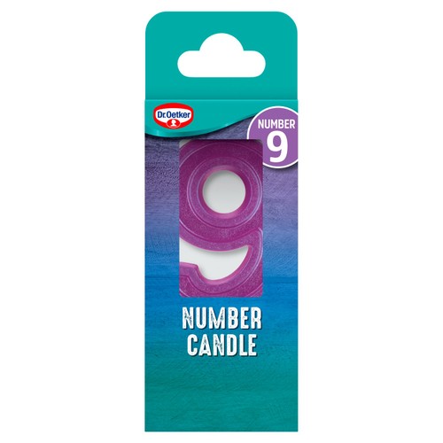Dr. Oetker Number 9 Candle