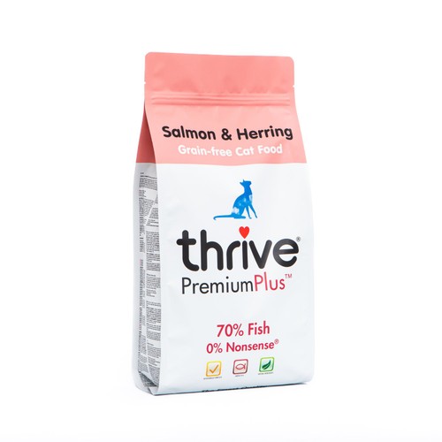Thrive PremiumPlus Salmon & Herring Grain-Free Complete Cat Food 1.5kg