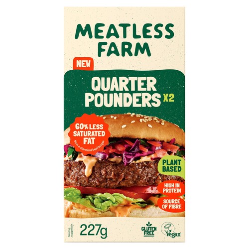 Meatless Farm 2 Plant-Based Burgers 