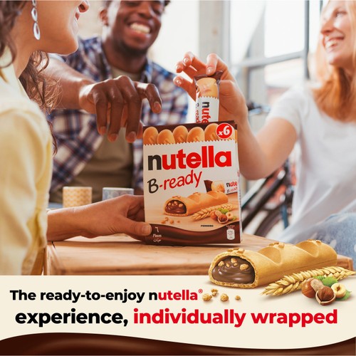 Nutella B-ready Chocolate & Hazelnut Wafer Biscuit Snack Bars Multipack