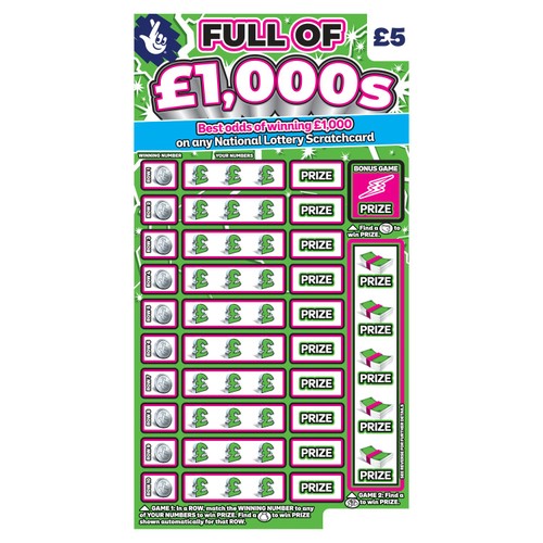(SC) Full Of £1000s Scratch Card