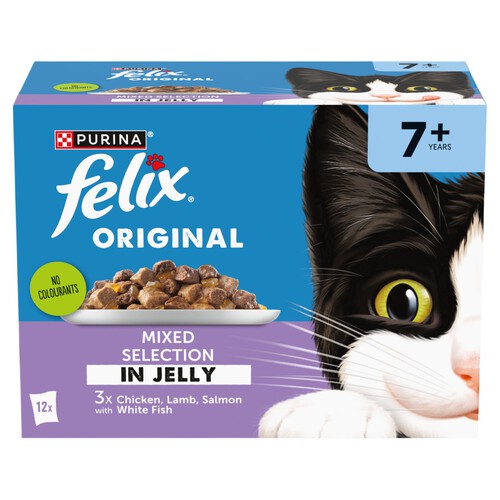 Felix Original Senior 7+ Mixed Selection In Jelly Wet Cat Food