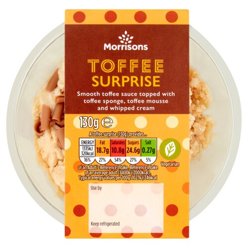 Morrisons Toffee Dessert