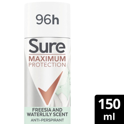 Sure Women Antiperspirant Deodorant Aerosol Max Pro Freesia 150ml