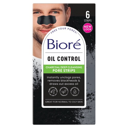 Biore Charcoal Pore Strips 6Pk