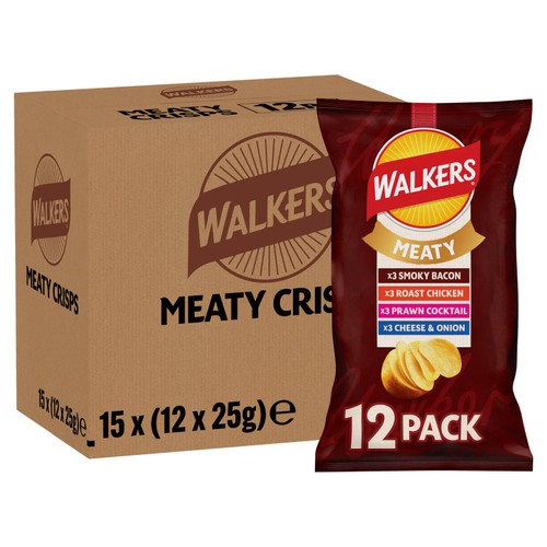 Walkers Meaty Variety Multipack Crisps 