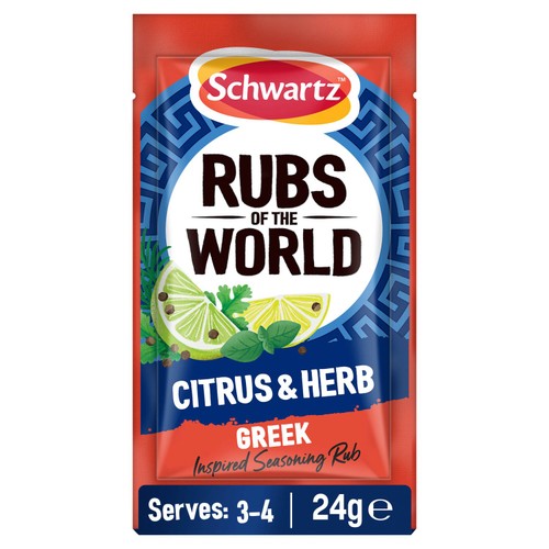 Schwartz Rubs of the World Greek Citrus & Herb Seasoning Rub 24g