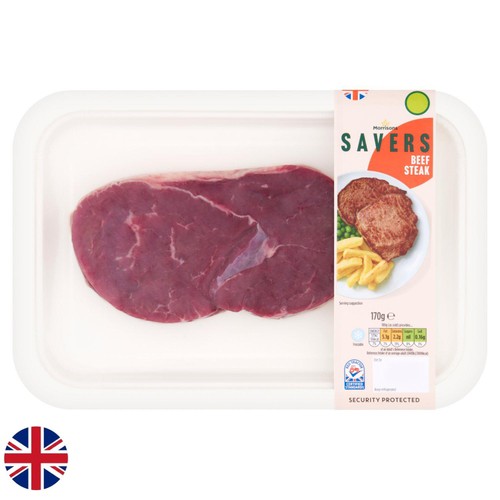 Morrisons Savers British Beef Steak 170g