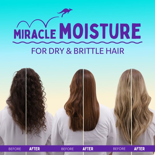 Aussie Miracle Moist Base Shampoo Dry Hair 