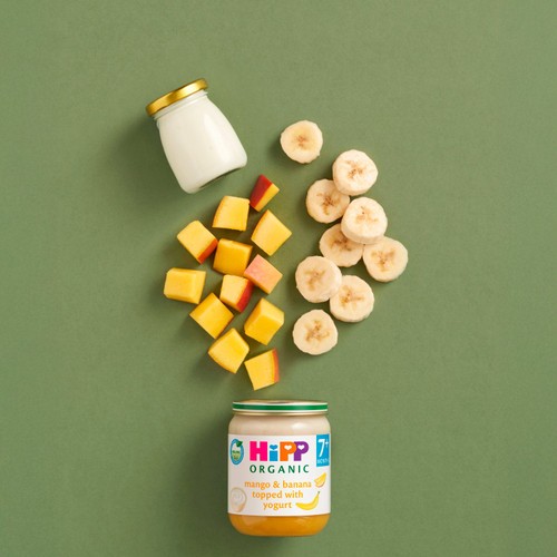 HiPP Organic Mango & Banana topped with Yogurt Baby Food Jar 7+ Months
