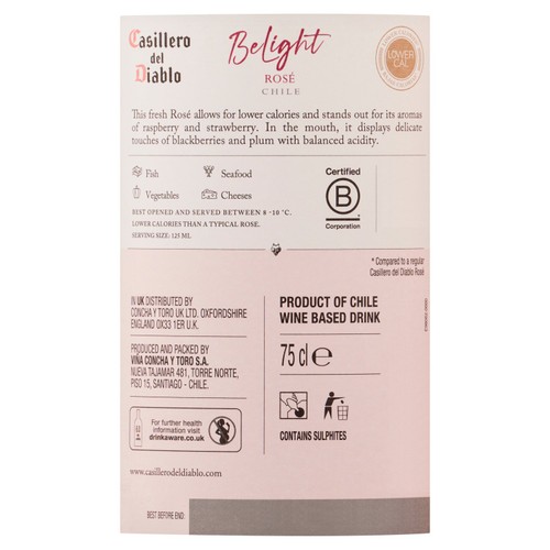 Casillero Del Diablo Belight Rose 75CL