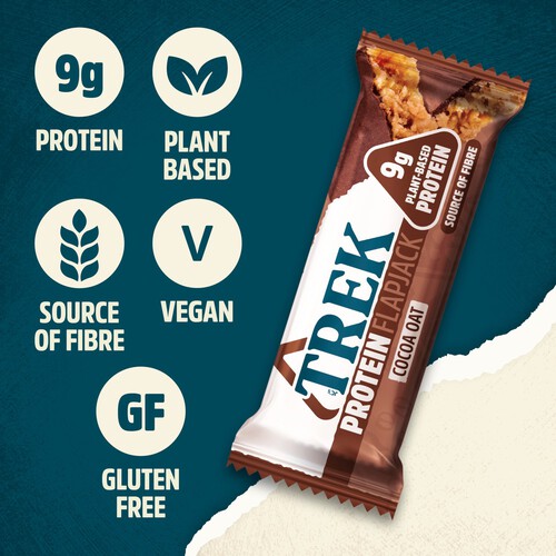 Trek Cocoa Oat Protein Flapjacks