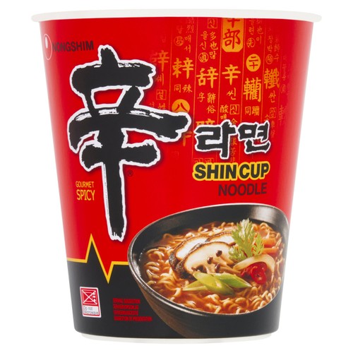 Nongshim spicy shin cup noodle soup