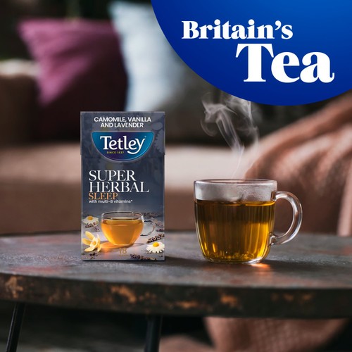 Tetley Super Herbal Sleep Camomile & Vanilla 18 Per Pack