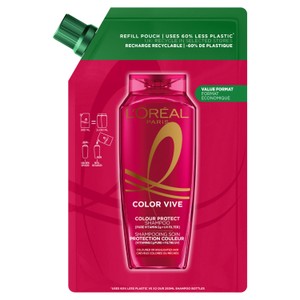 Loreal Paris Elvive Colour Protect Shampoo Refill Pouch For Coloured And Highlighted Hair 500Ml