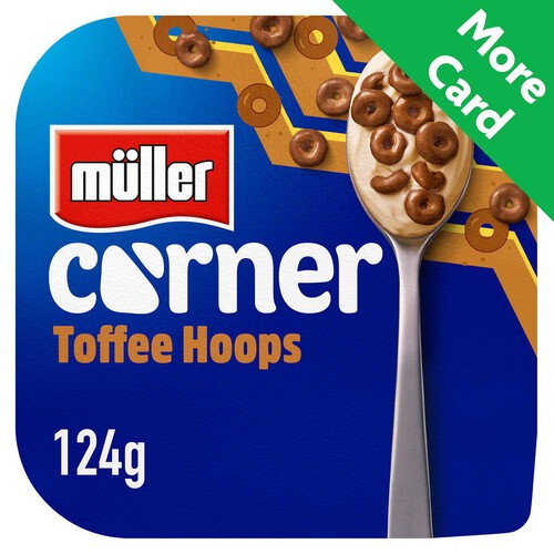 Muller Corner Toffee Yogurt with Chocolate Hoops