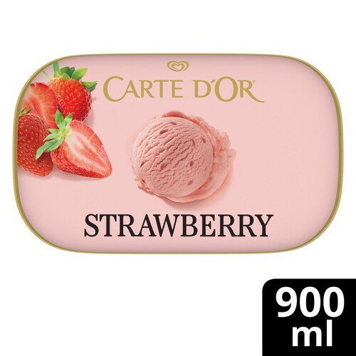 Carte D'or Strawberry Ice Cream Tub