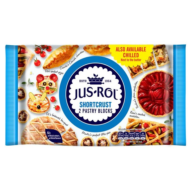 Jus Rol Shortcrust 2 Pastry Blocks 1kg